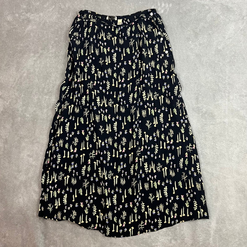 Vintage Putumayo Skirt Womens XS Floral Midi Prairie Lightweight